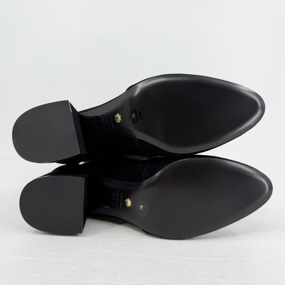 Stuart Weitzman Womens Flareland Over The Knee Boots US 7 B Black Suede NWOB - Picture 11 of 12